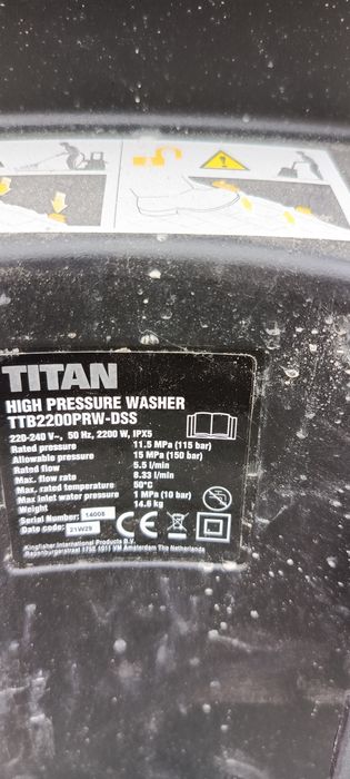 Myjka ciśnieniowa titan ttb2200prw