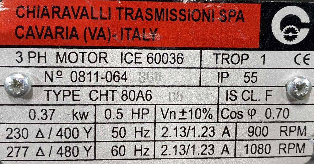 silnik elektryczny 0,37kW 900obr. 3fazowy