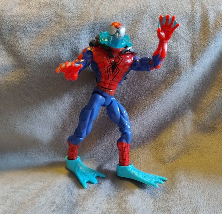 Action figure Spider Man, figurka Marvel Toy Biz Aqua Spider Man 1997r