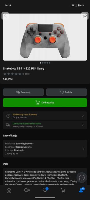 Pad do PlayStation 4 nowy