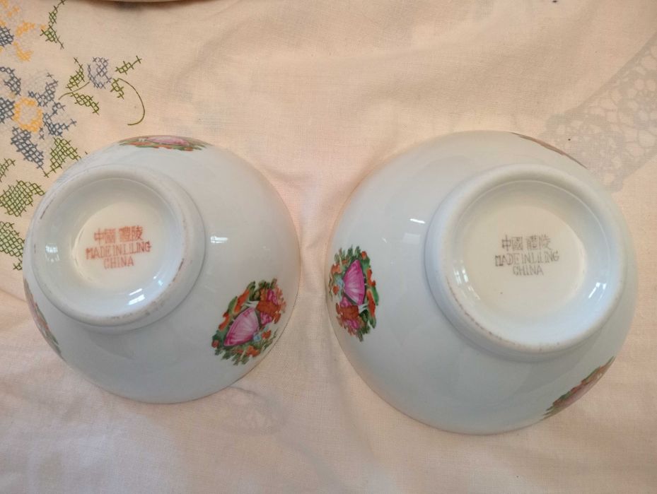 Vendo 6 malgas grandes, 10 pequenas porcelaine de china