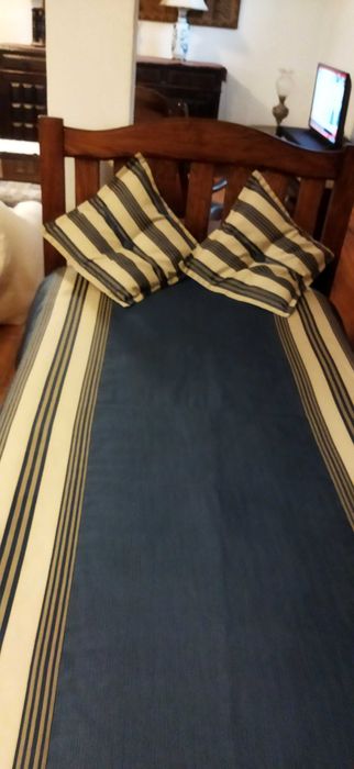Conjunto completo de quarto para cama individual de corpo e meio