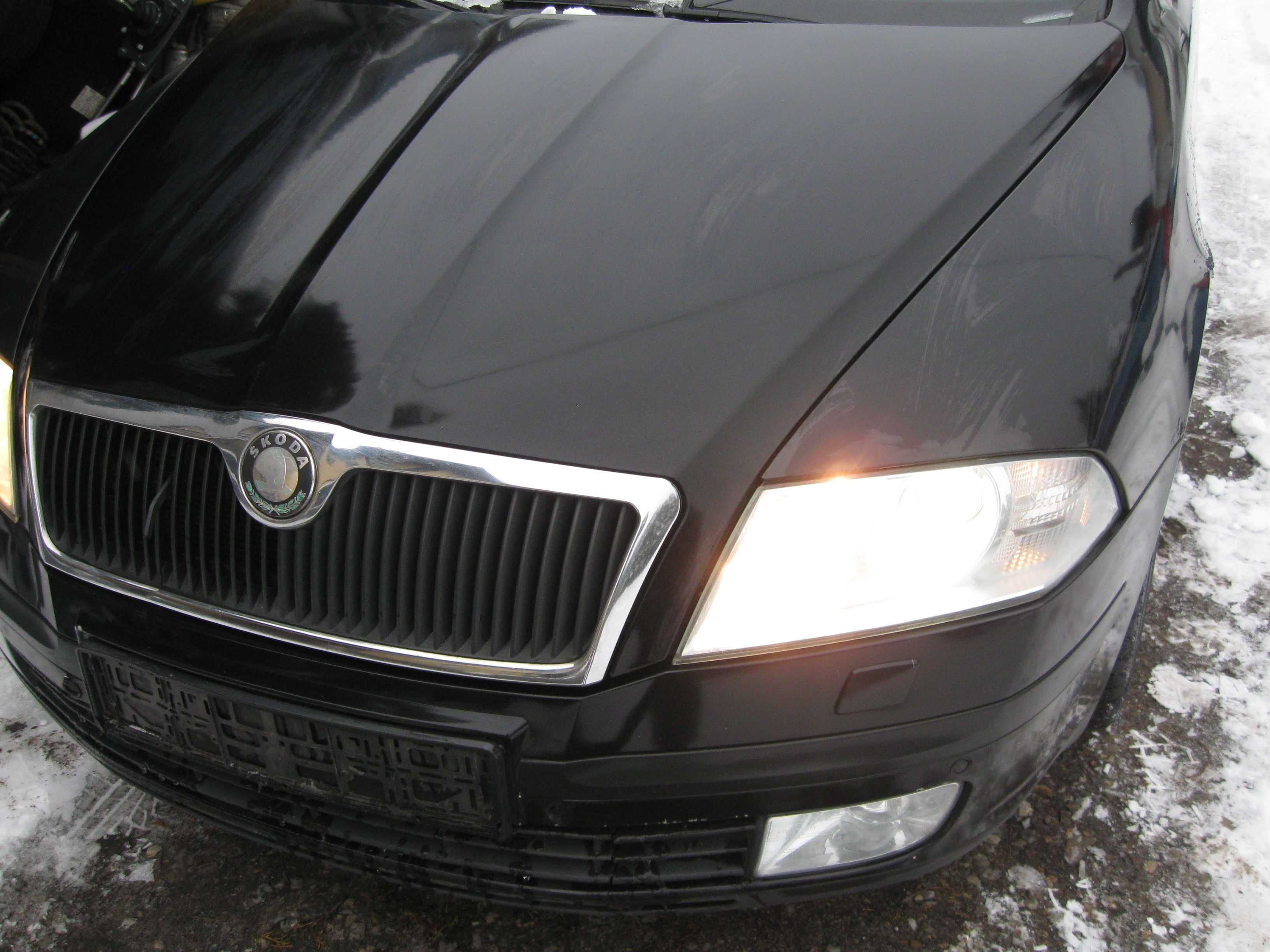 skoda octavia ii maska zderzak lampy pas przedni lampy xenon 2.0tdi