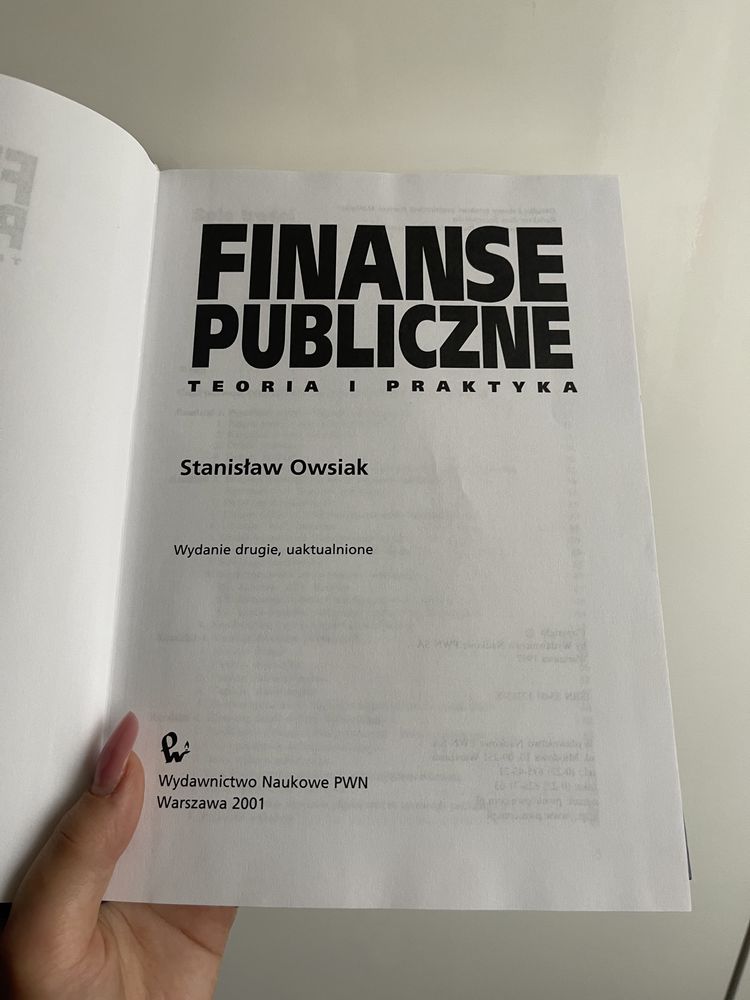 Finanse publiczne Stanisław Owsiak PWN