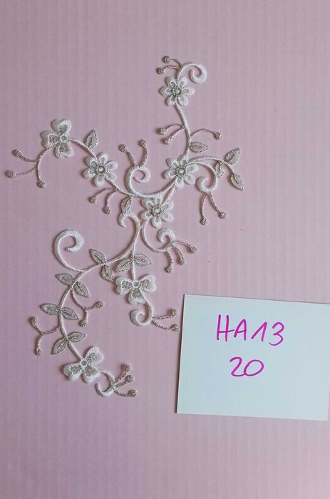 Haft aplikacja 3d suknia ślubna sukienka komunijna komunia ślub