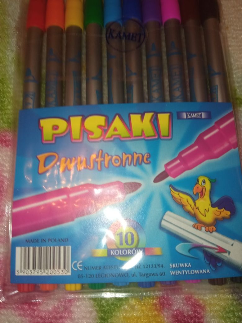 Pisaki dwustronne kolorowe 10zł