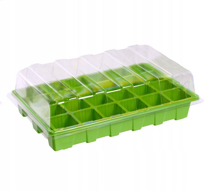 Mini Szklarnia Inspekt Do Kiełkowania Kiełkownik Rozsada 24 Komóry 5x5