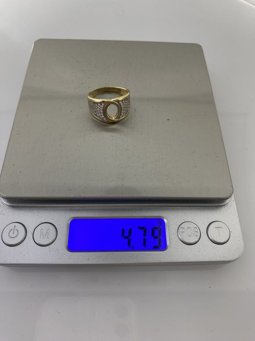 Złoty pierścionek damski,Próba 585. Nowy (6386)