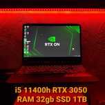 Nitro 5 i5 11300h RTX 3050 144ГЦ RAM 32 SSD 512 мощный ноутбук