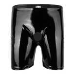 Męskie Lateksowe Bokserki Z Otworem Bermudy z Dziurką LATEX - 4XL