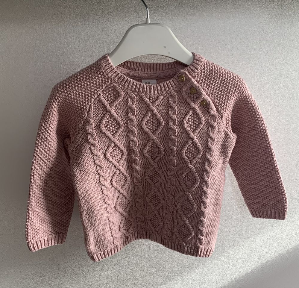 H&M sweter dla dziewczynki 86