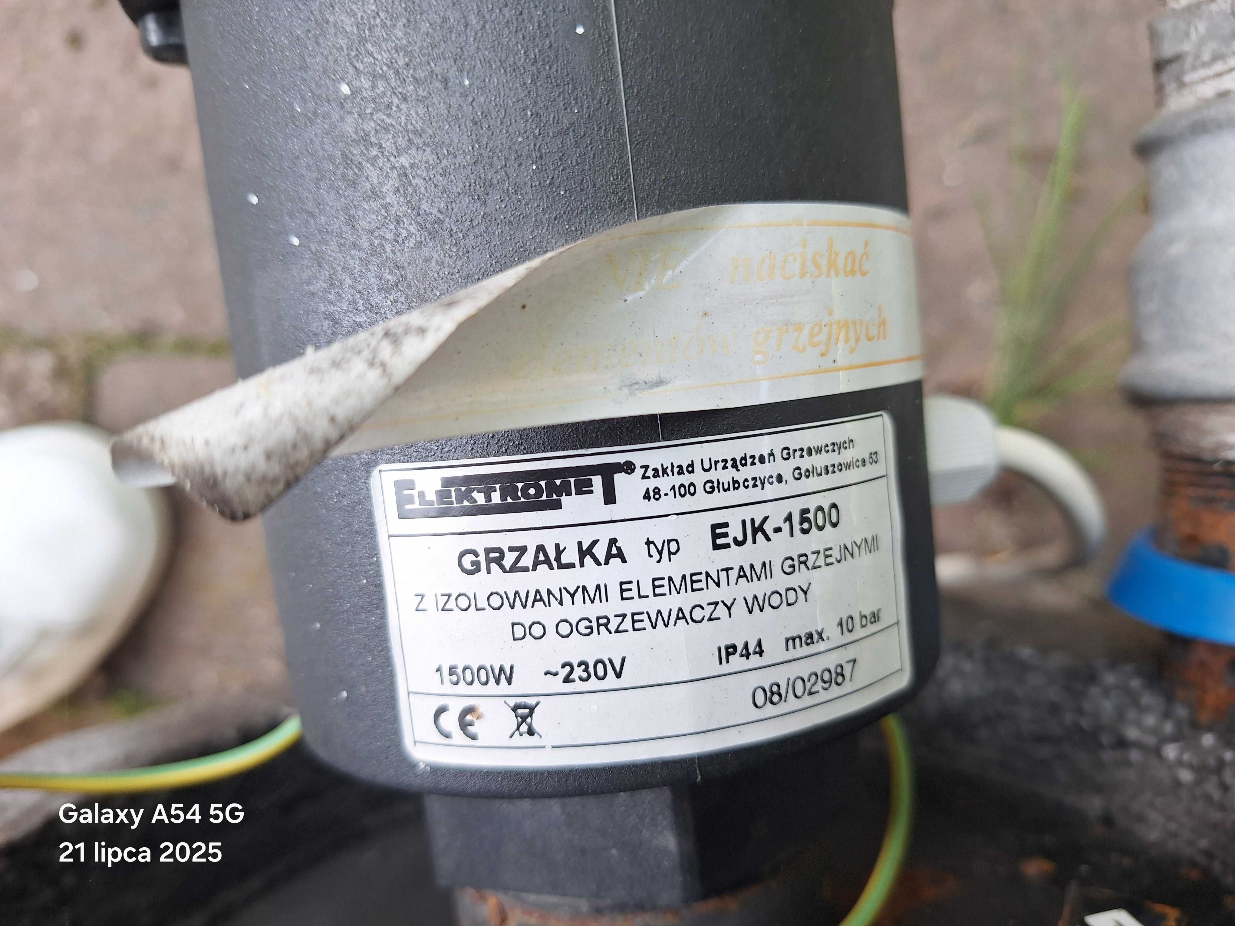 Bojler Grzałka 1500W, 100l z izolowanymi elementami grzejnymi