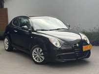 Alfa Romeo Mito Czarna sliczyniski przebieg 130 tyskm benzynka 1.4i 80 km servis warto
