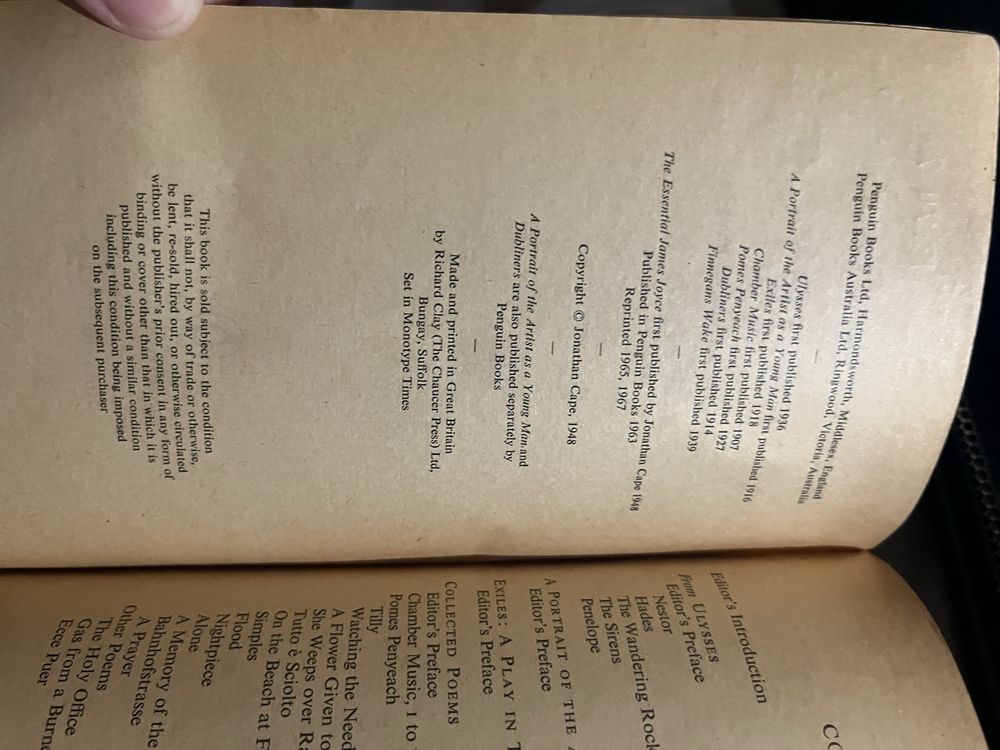 The Essential James Joyce edited by Harry Levin MNP