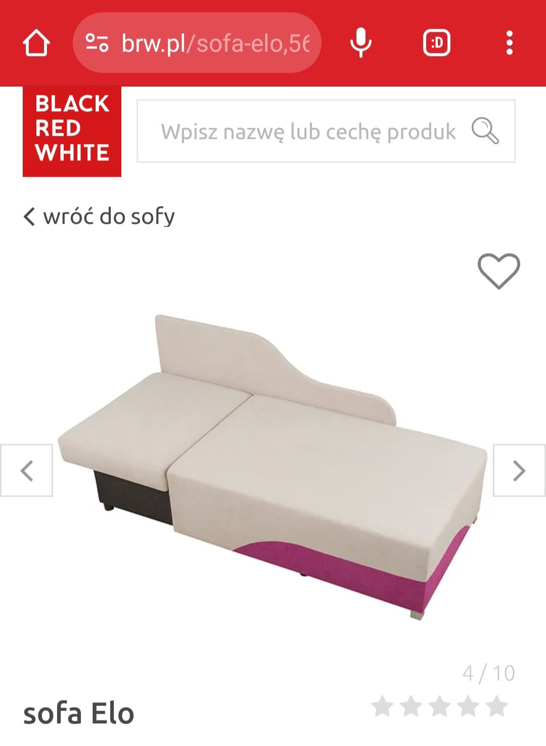 Sofa Elo BRW rozkładana