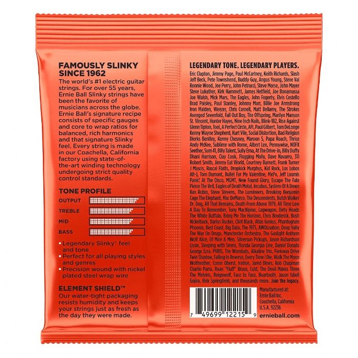 Struny do gitary elektrycznej 10-52 Ernie Ball 2215