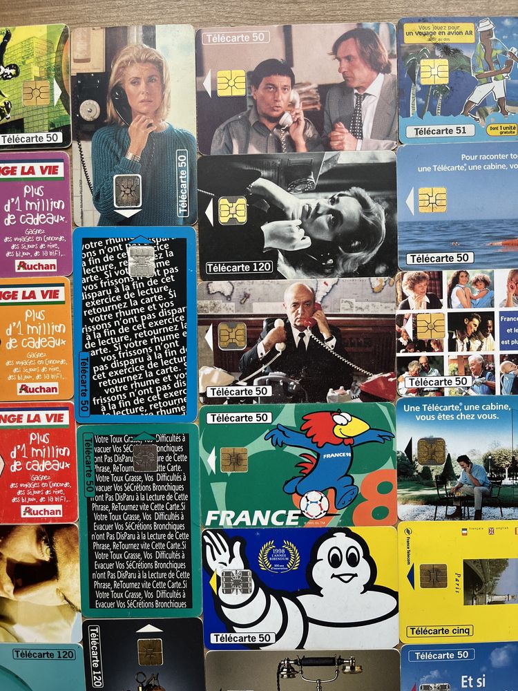 kolekcja 43 kart telefonicznych z Francji