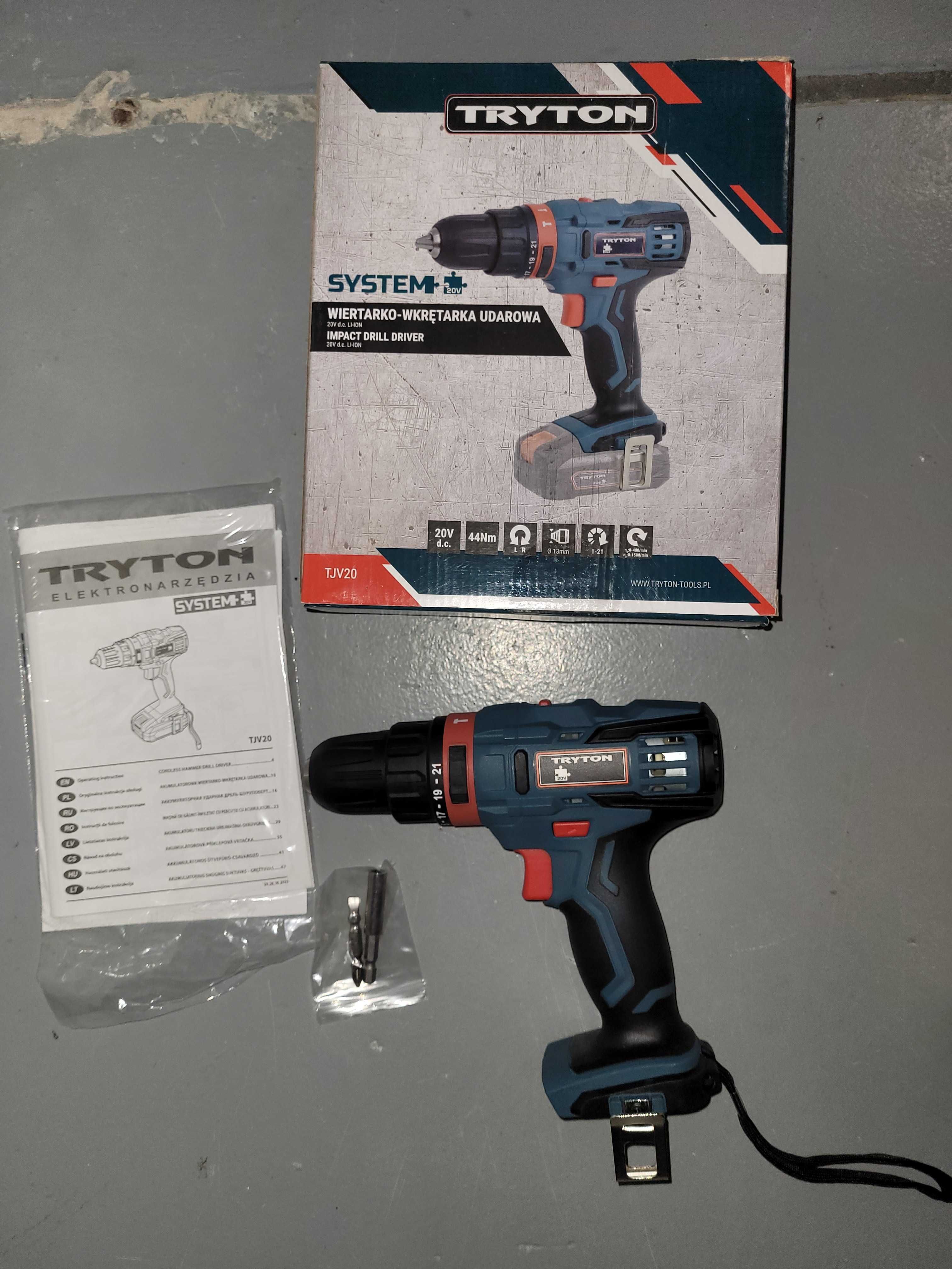Wiertarko-wkrętarka akumulatorowa Tryton TJV10 20 V