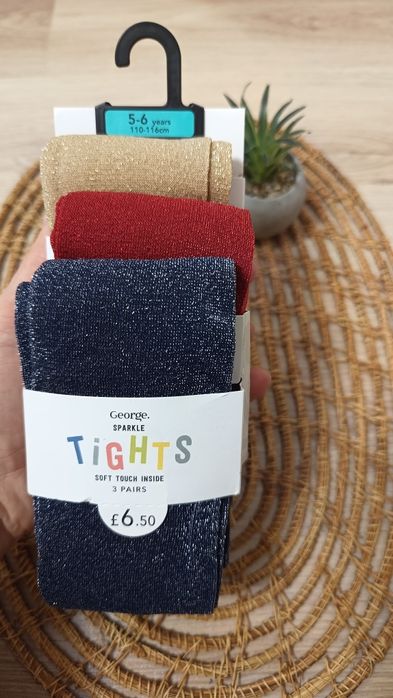 Капронові дитячі колготи з люрексом