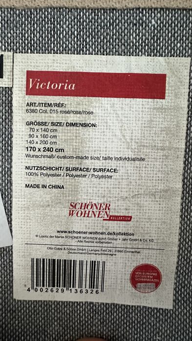 Dywan rózowy hoffner