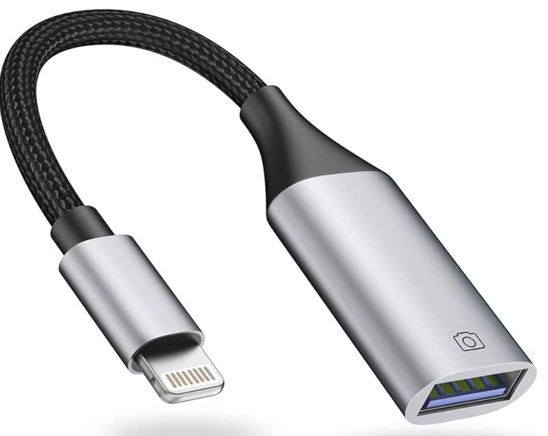 Adapter Lightning na USB [certyfikat Apple MFi], adapter do kamery USB