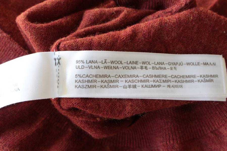 Wełniany sweter  Massimo Dutti kaszmir wełna