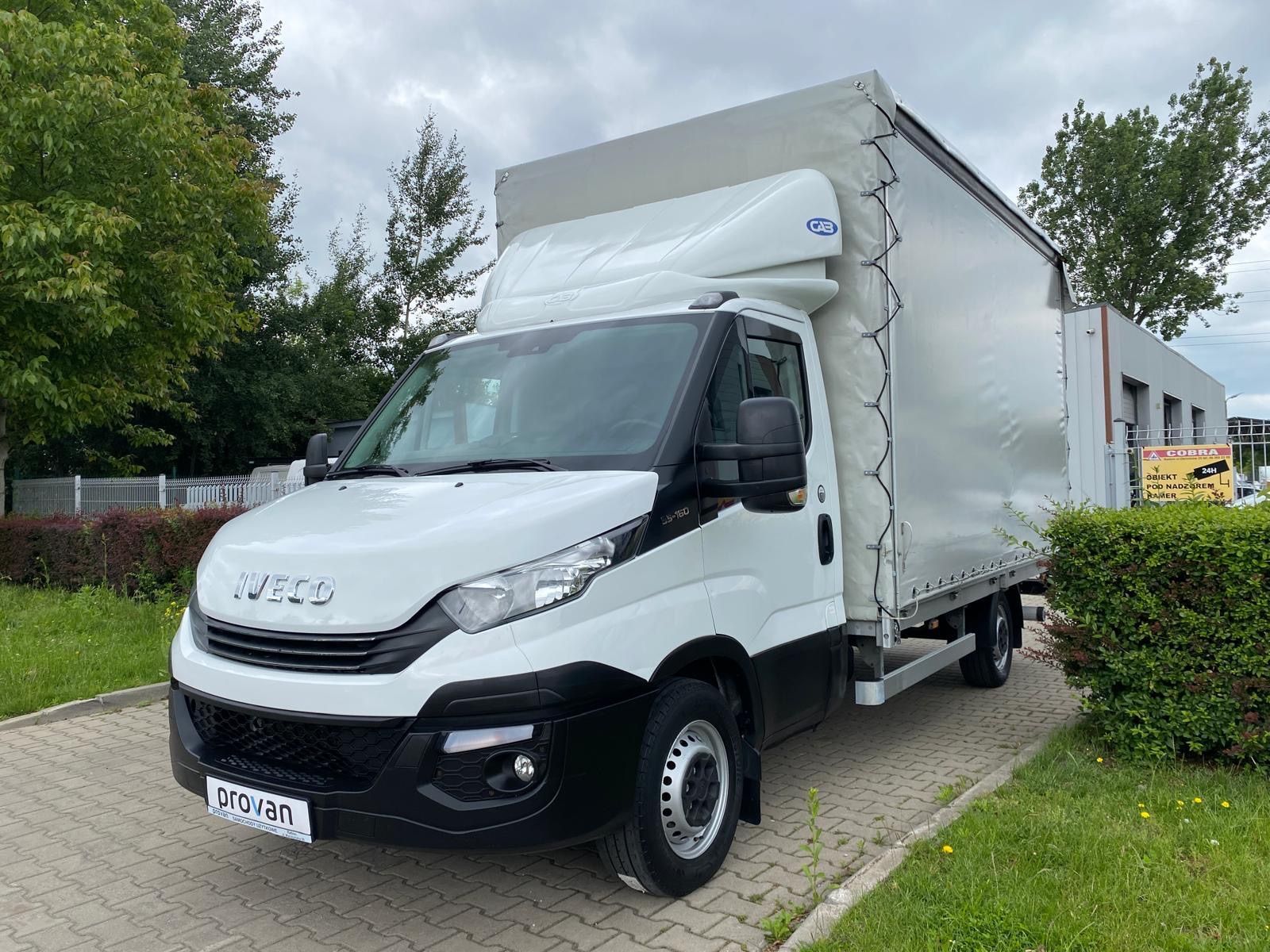 Iveco DAILY 35S16 HI-MATIC FIRANKA OBUSTRONNA 8 PALET WINDA BAR  otwierany dach / wysokość 2.4-2.7 m
