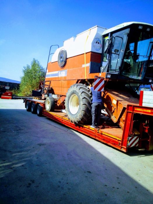 Transport niskopodwoziowy, ponadgabarytowy -maszyny, kombajny, koparki