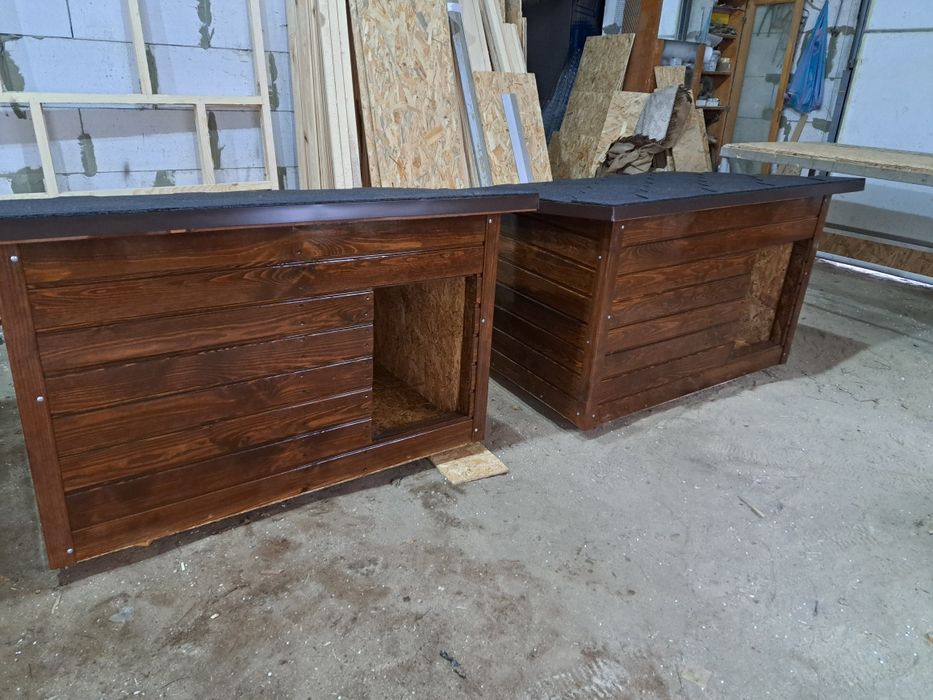 Будка для собак утеплена