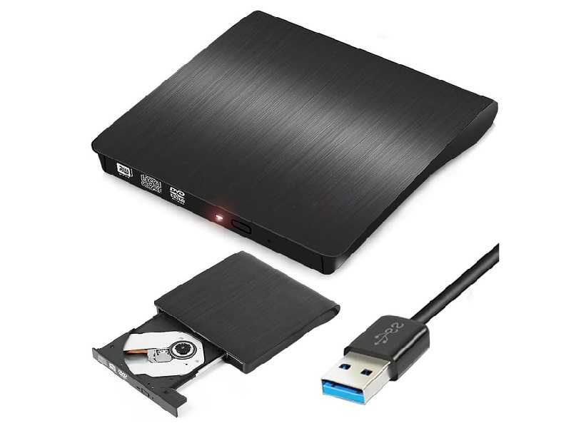 Зовнішній CD-DVD-привід Retoo з USB 3.0 A/B Slim Superdrive