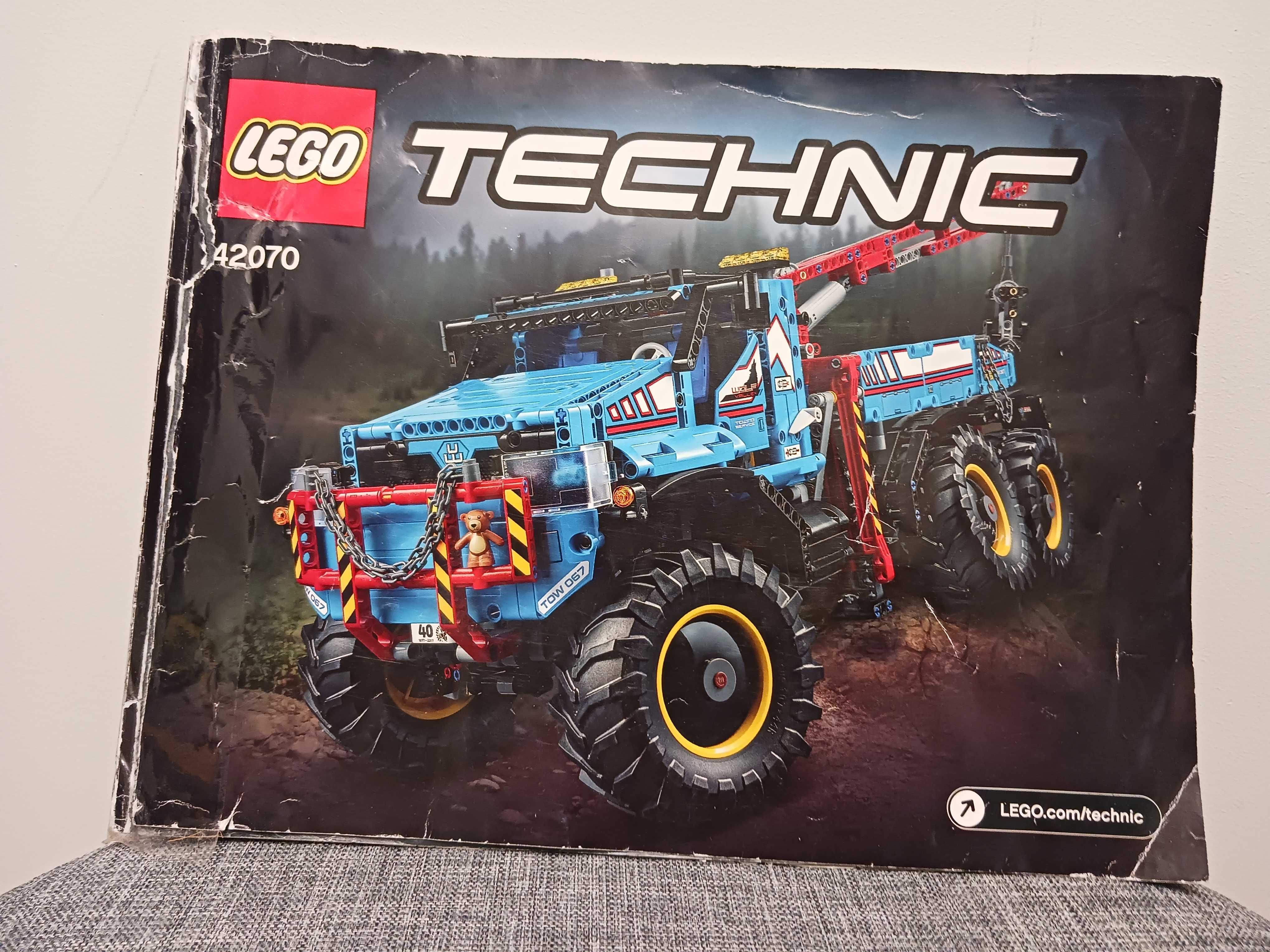 LEGO TECHNIC 42070 zdalnie sterowany - Terenowy holownik 6x6 klocki