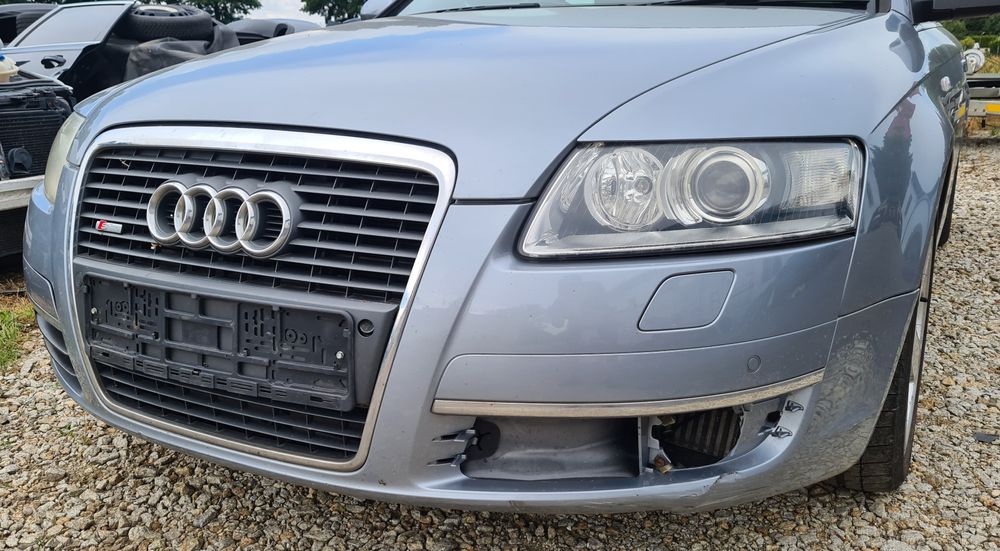 Kompletny ZDERZAK Xenon ksenon +grill Audi A6 C6 LY7J 2005rok