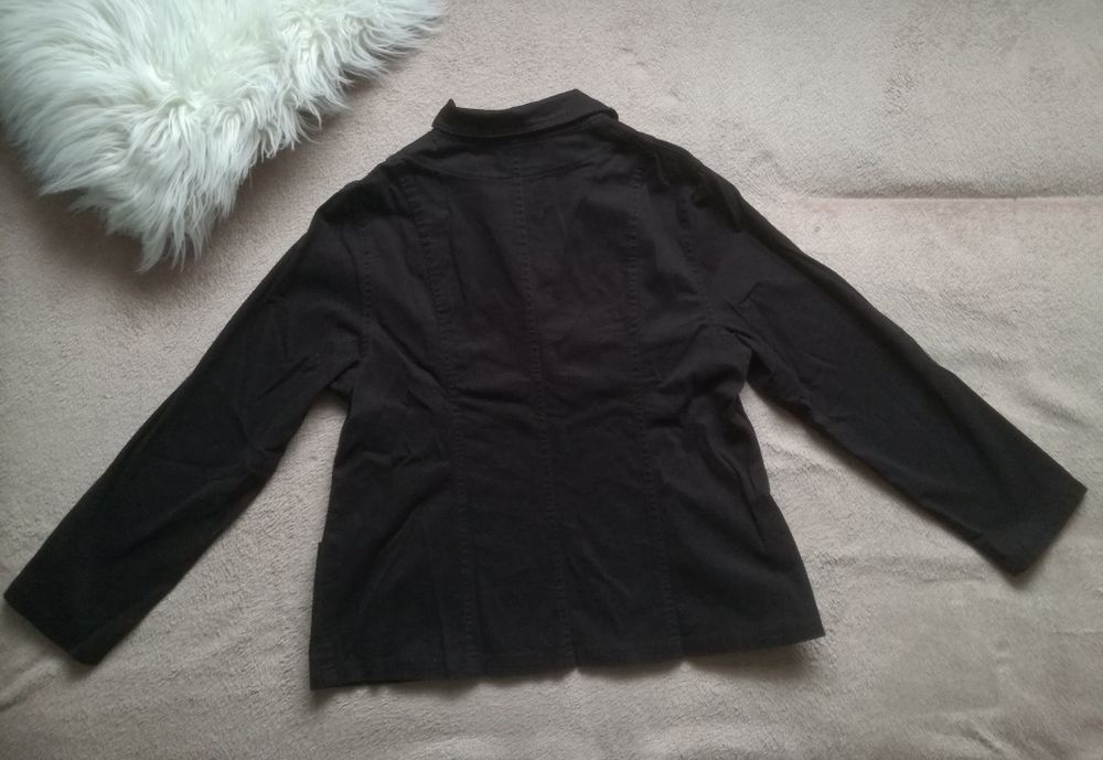 Czarna marynarka żakiet garnitur Mikel rozmiar 46 XXXL vintage