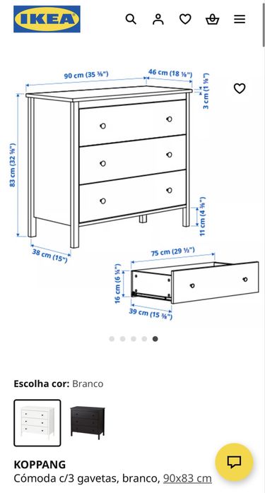 Cómoda Ikea “Koppang”
