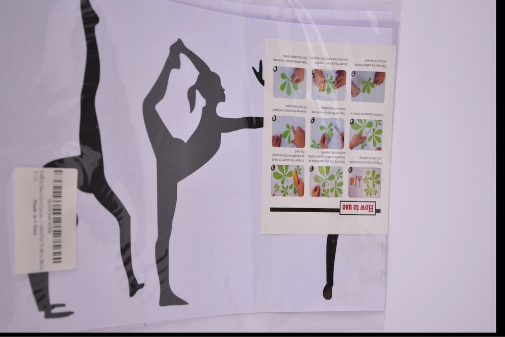 Стикеры ( наклейки) на стену « Танцующие девочки гимнастки» декор