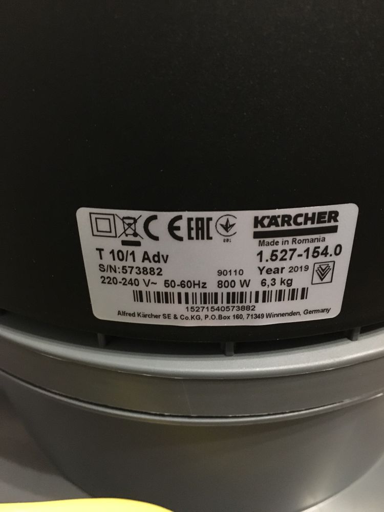 Професійний пилосос Karcher T 10/1