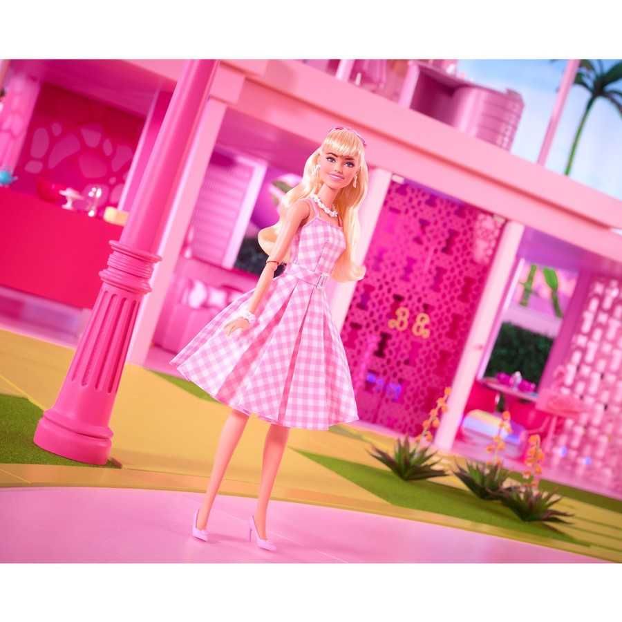 Лялька Барбі Марґо Роббі в ролі Барбі в рожевій сукні Barbie The Movie