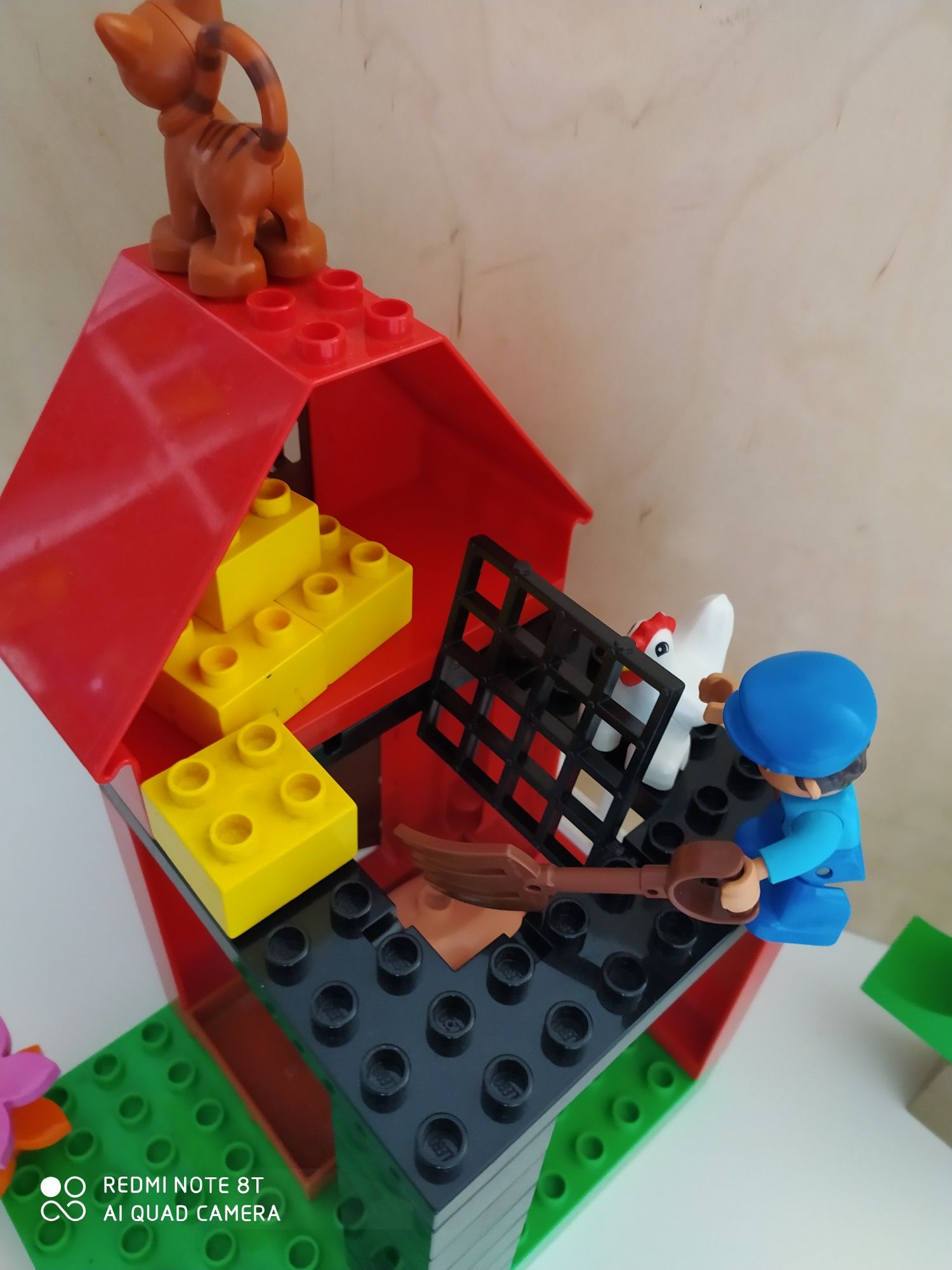 Farma lego duplo, traktor, 5 zwierząt, farmer