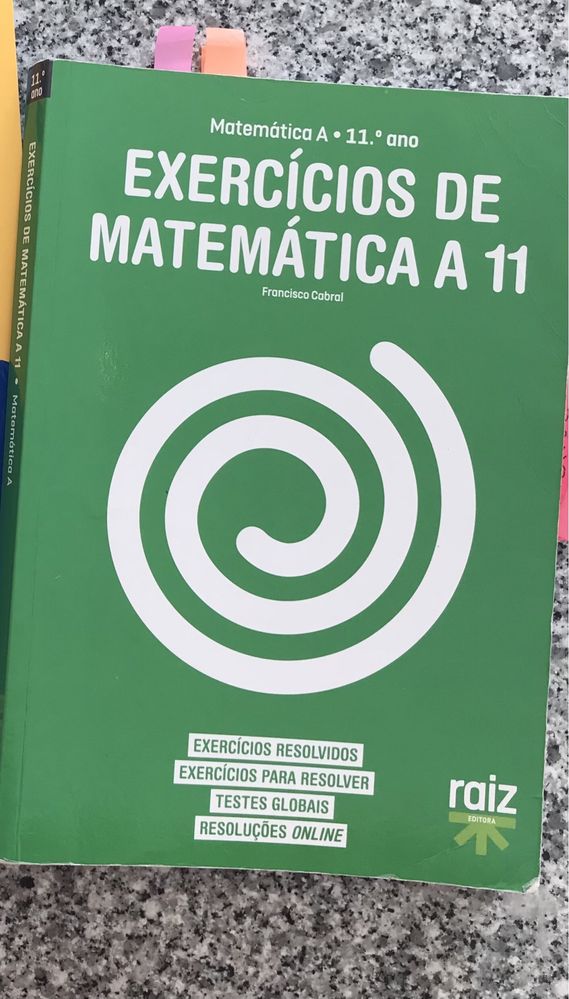 Preparação para exame de Matemática A.