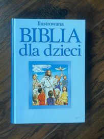 Książka book biblia dla dzieci niebieska