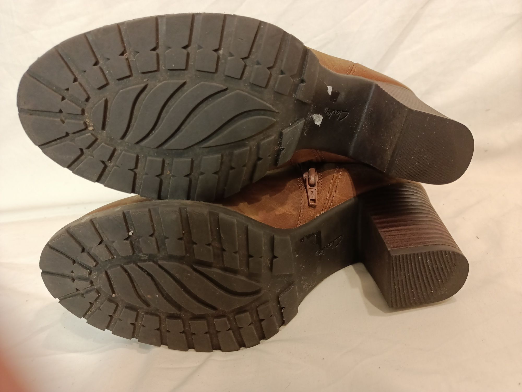 Clarks kozaki botki roz 38 dł wkł 23,5 cm