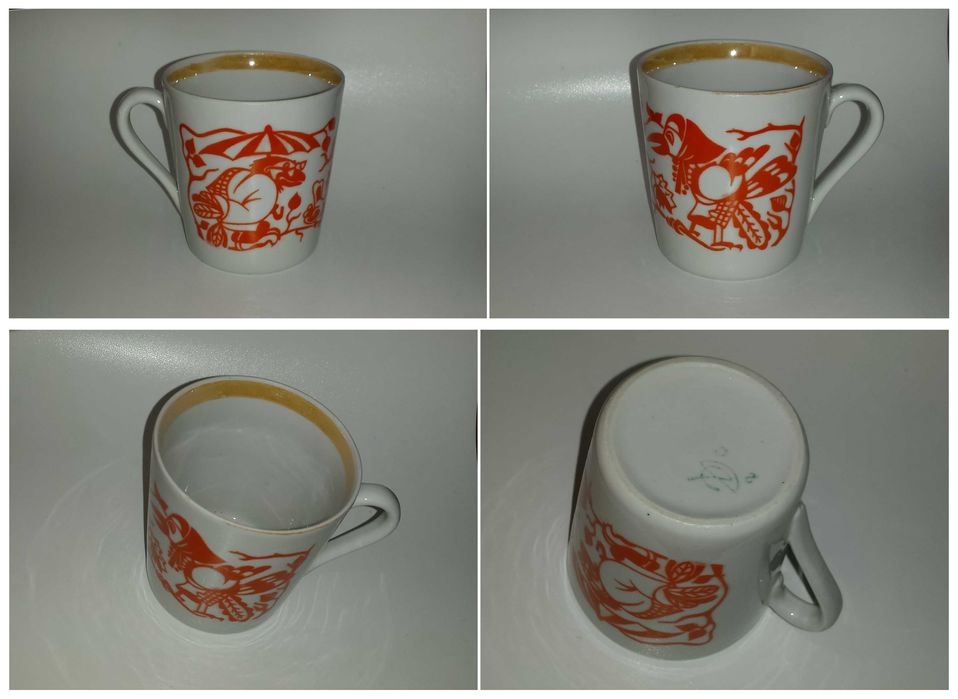 Посуда Лот Детские чашки Сорока-ворона СССР