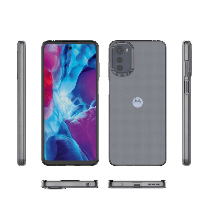 Ultra Clear 0.5mm etui do Motorola Moto E32 cienki przezroczyste