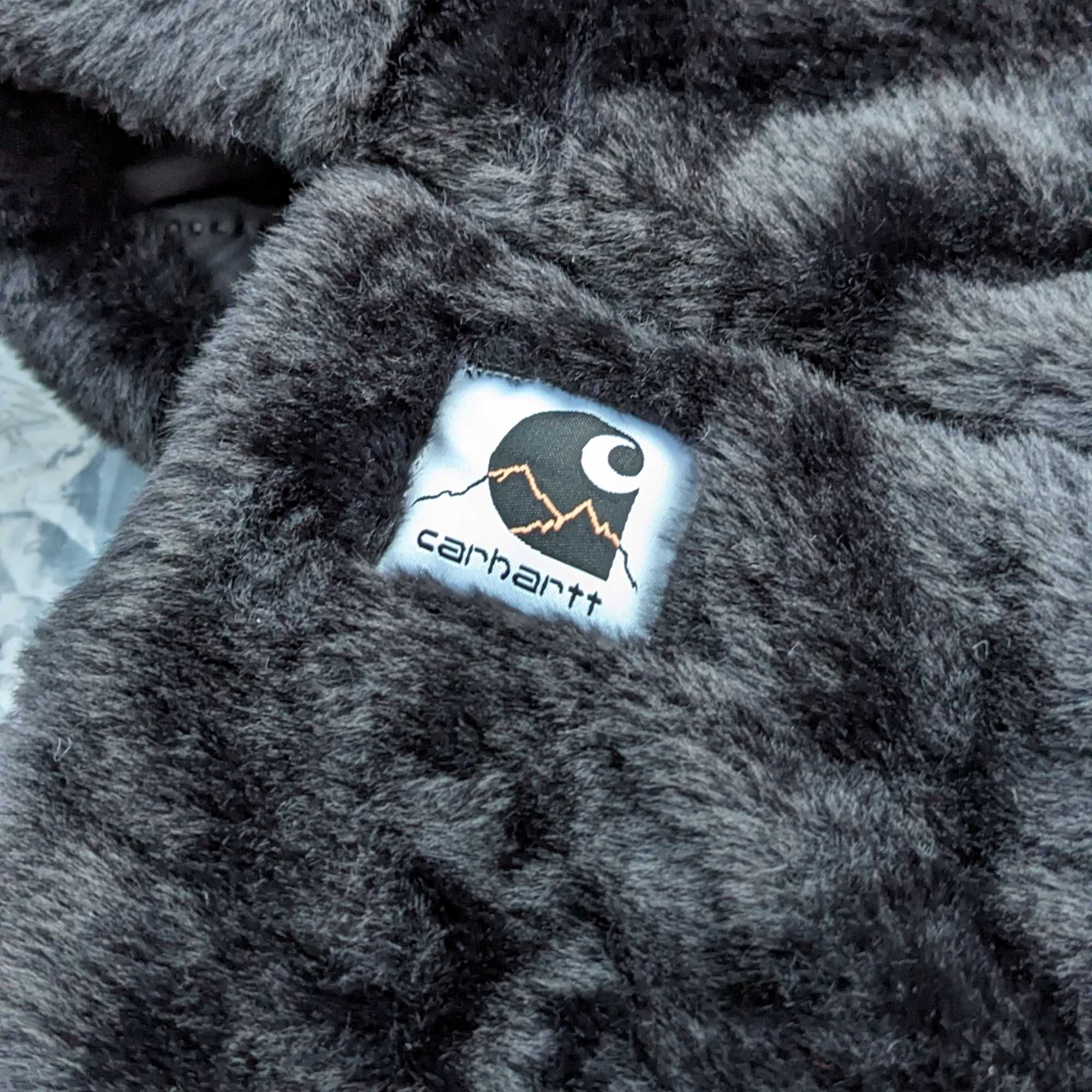 Шапка вушанка Carhartt WIP, ушанка кархарт на меху, вушанка кархарт