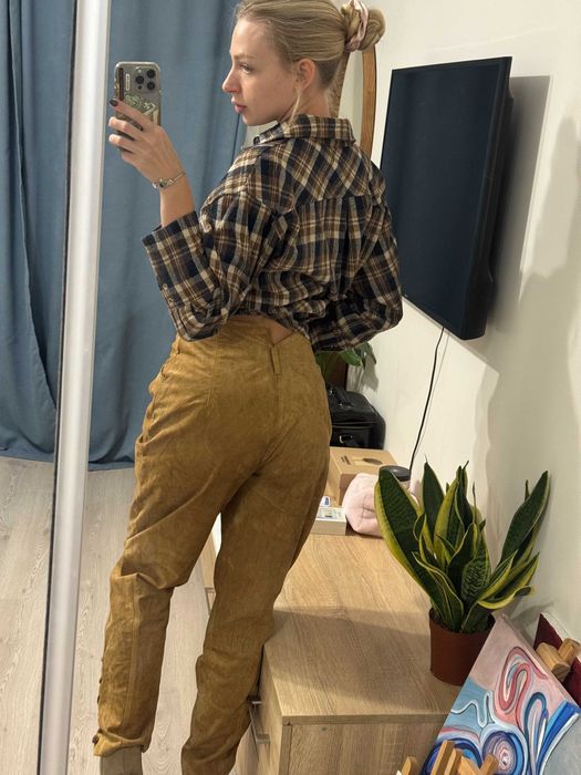 Замшеві натуральні брюки  ВІнтаж