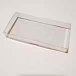 Caixa plástica transparente medidas 12,5x6x1,5cm várias unidades dispo