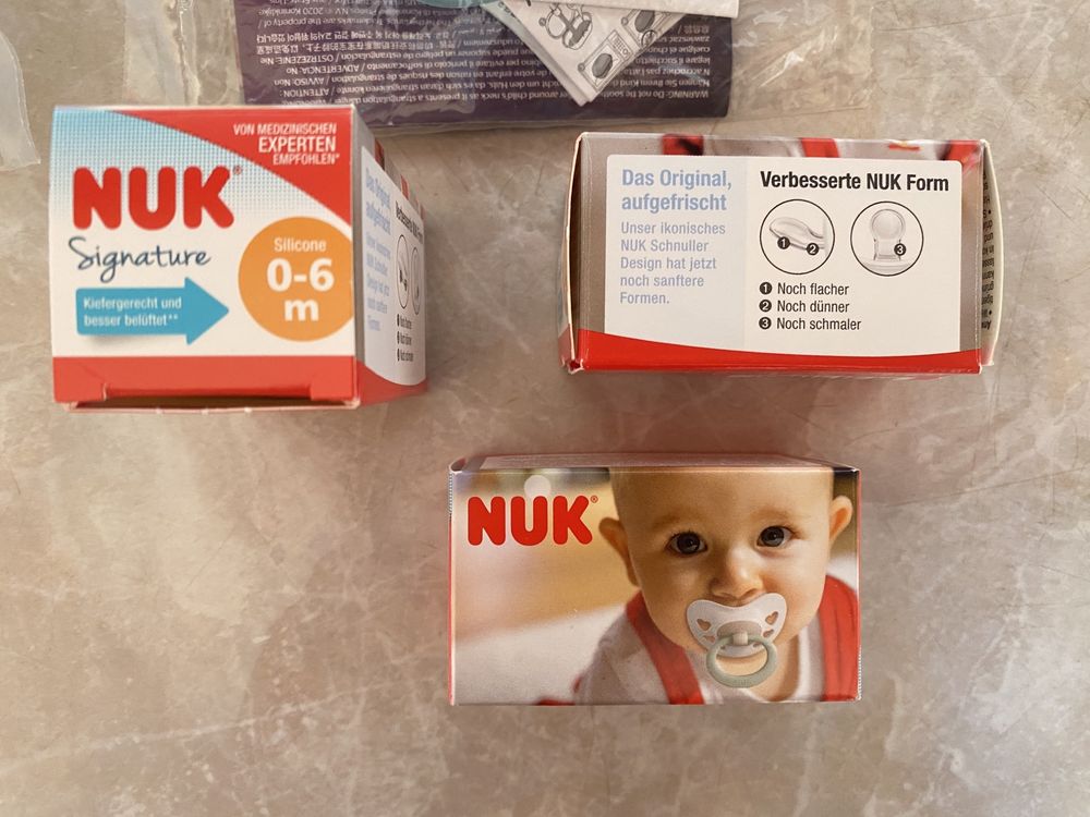 Пустышки Nuk, Philips, Babylove, Canpol Babies