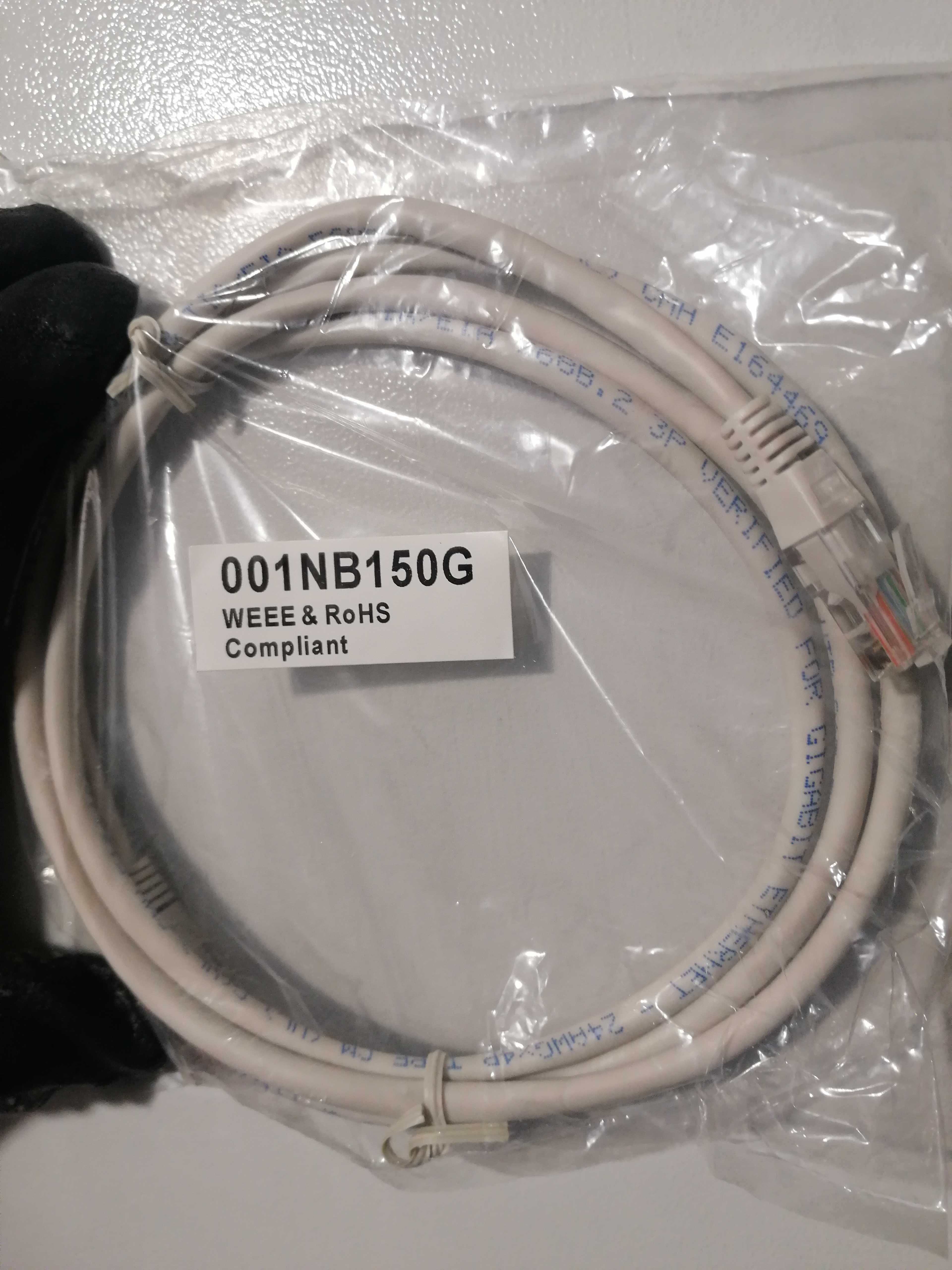 Cabos de rede RJ45 novos, de 1, 2, 3, 5, 7, 10 e 20 metros