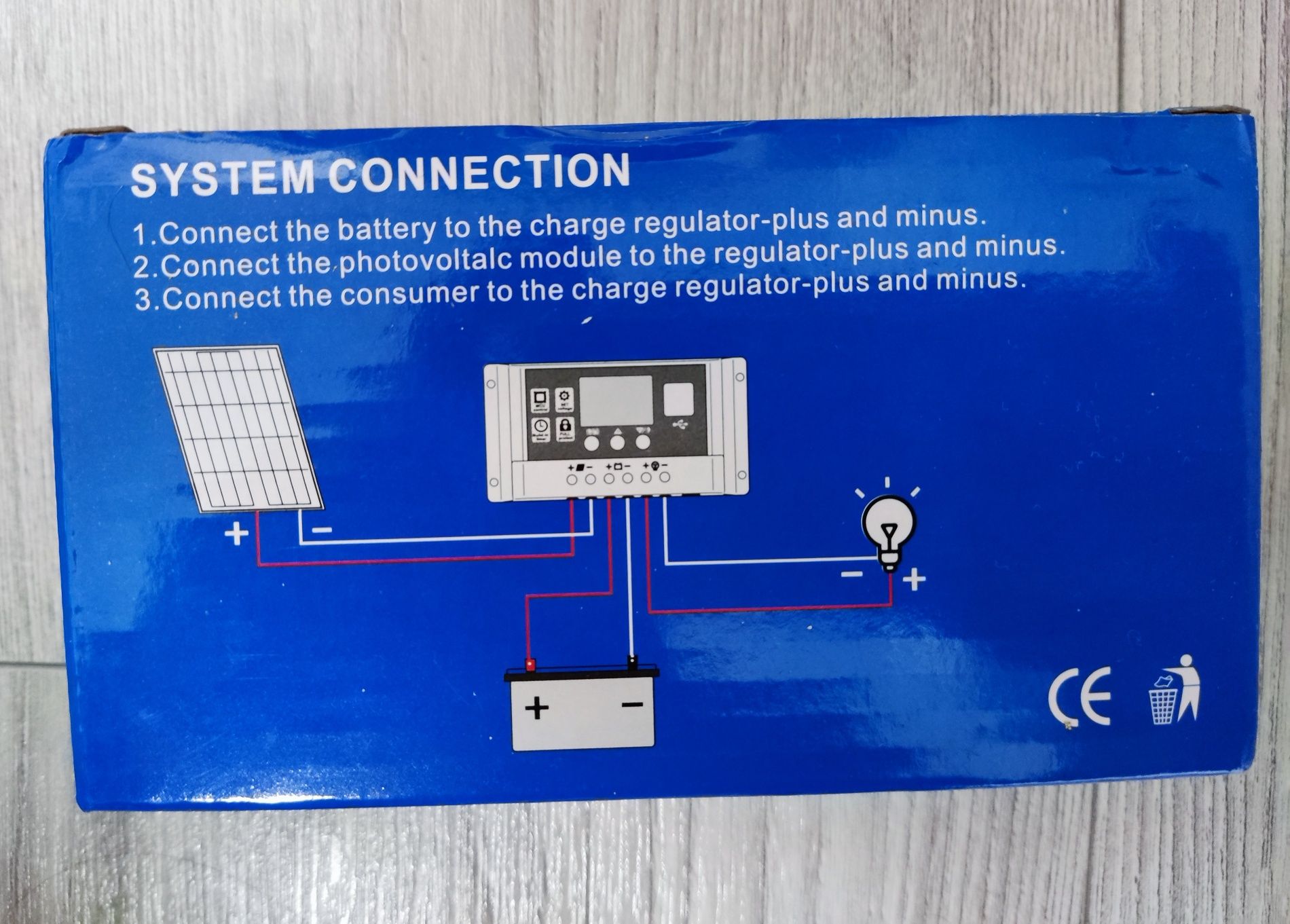 Контролер солнечных панелей Solar controller PWM 30А 12/24В ШИМ.