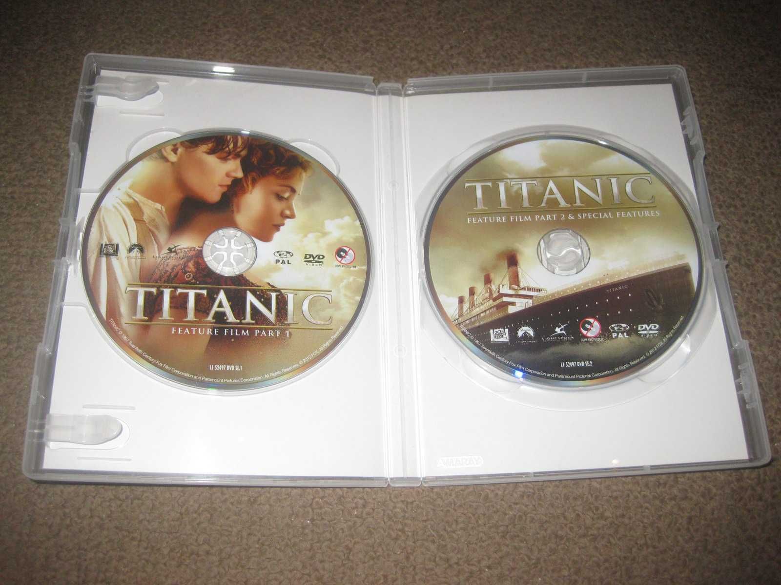 "Titanic" com Leonardo DiCaprio/Edição Especial com 2 DVDs